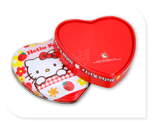凱蒂貓心形糖果盒 凱蒂貓心形糖果盒展開圖