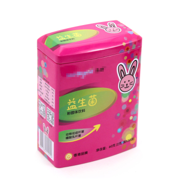 水蘇糖鈣鐵鋅固體飲料鐵罐包裝,異形嬰幼兒保健品鐵罐