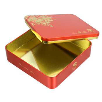 酒店月餅鐵盒,四個裝月餅鐵盒,金屬月餅盒